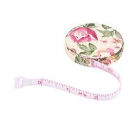 Ausla Mètre à Ruban de Couture, Ruban Rétractable Automatique Télescopique 150cm Double Face avec Échelle CM/Pouces pour Mesures Corporelles (Rose)