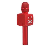 Ausla Microphone Bluetooth sans Fil, Microphone de karaoké Portable en Métal avec Support de Téléphone, Bluetooth 4.2, Batterie 1500 MAh, 3,5 Mm et Carte TF, pour Fête, Maison, Chant, Adultes et