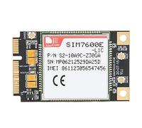 Ausla Mini PCIE Carte WiFi, Puce SIM7600E-L1C | Liaison descendante LTE Cat1 10 Mbps, emplacement pour antenne SIM, antenne GPS, communication à distance IoT, compatible