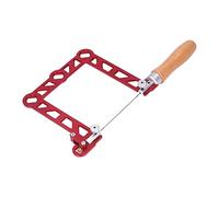 Ausla Mini Scie à Main du Travail du Bois, Conception Ergonomique, Coupe Efficace, Matière Première de Première Matière U Forme en Alliage en Aluminium avec Capurisation de Poignée en Bois Saw pour