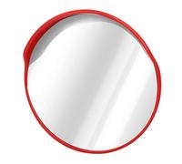 Ausla Miroir Convexe de sécurité, Miroir de sécurité Extérieur avec Lentille PC ABS, Vue Grand Angle de 180 Degrés, Support Rotatif Réglable pour Allée, Garage, Parking, Magasin, Angle Mort (60