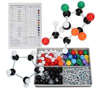 Ausla Modèle Moléculaire Chimie, Kit 240 Pièces 86 Atomes 153 Liens pour Enseignement Chimie Organique Inorganique avec Outil de Démontage pour Enseignants Etudiants