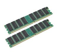 Ausla Module de Mémoire de Bureau DDR 333 MHz 1 Go 184 Broches PC2700, Lot de 2 Puces Double Face, Conception 16 Puces, Dissipation Rapide de la Chaleur, Fonctionnement Stable pour Ordinateurs de