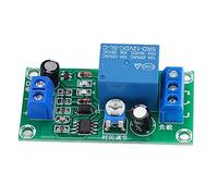 Ausla Module de Relais de Retard DC12V NE555 Module de Relais de Temporisation Carte de Circuit imprimé en Plastique 0 à 60 Secondes Déconnexion Automatique pour le Contrôle de Retard des Appareils