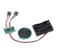 Ausla Module d'enregistrement de 4 Minutes, Puce Sonore, Module d'enregistrement Vocal DIY avec Bouton de Commande pour Boîtes à Musique, Cartes de Vœux, Carte PCB 3 V-4,5 V, Haut-Parleur 40 Mm