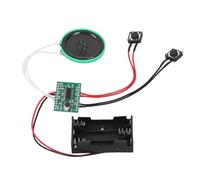 Ausla Module D'enregistrement de Voix Musicale, Boutons-poussoirs Activés, Lecture en Boucle 240s, Module Enregistrable avec Haut-Parleur pour Carte de Vœux, Bricolage, Câble 10 Cm