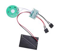 Ausla Module D'enregistrement Sonore DIY, 4 Min D'enregistrement et Lecture avec Boutons-poussoirs, Haut-Parleur intégré pour Cartes de Vœux et Créations