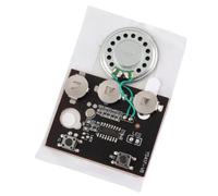 Ausla Module Sonore Enregistrable 27s, Puce d'enregistrement Vocal Compacte avec Haut-Parleur, Idéal pour Les Cartes de Vœux et Les Projets de Bricolage (Version Bouton)