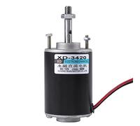 Ausla Moteur DC à Aimant Permanent Mini 12V/24V, Générateur DIY CW/CCW, Transmission Électrique Haute Vitesse Faible Bruit, 12V 3500RPM