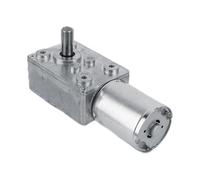 Ausla Moteur d'entraînement électrique, Moteur à Engrenage à Vis sans Fin Réversible à Couple élevé DC 12 V avec Vitesse de 5 TR/Min pour Ouvre-Portes et Mini Treuils (62 TR/Min)