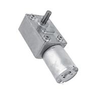 Ausla Moteur d'entraînement électrique, Moteur à Engrenage à Vis sans Fin Réversible à Couple élevé DC 12 V avec Vitesse de 5 TR/Min pour Ouvre-Portes et Mini Treuils (6RPM)