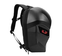 Ausla Moto Knight Sac à Dos, Écran LED 17" Programmable Couleur 20L Coque Dure Sac pour Casque et Ordinateur Port USB pour Voyage, Randonnée, Vélo (BLACK)