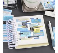 Ausla Mots Scrapbook Autocollant Papier Scrapbooking Autocollant Ensemble 20 Pièces Journal Pack Léger 36g avec 20 Modèles pour DIY Journaux Albums Calendriers Cahiers (Tapez 3)