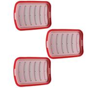 Ausla Moule à Saucisses, Moule à Hot-dog en Silicone de qualité Alimentaire avec Conception à 6 Cavités, Antiadhésif à Dégagement Facile pour les Aliments pour Bébés, la Préparation des Repas, la