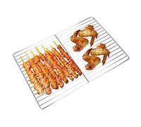 Ausla Net de Barbecue, en Acier Inoxydable Bâton de Barbe à Barrage en Maille Barbecue Nette pour Grand Four à (30 * 45)