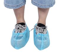 Ausla Non Tissé Couvre-chaussures Jetables, 100 Pièces Antidérapant | Ajustement d\'ouverture élastique, Protection contre la poussière intérieure, léger et respirant, entretien du sol de