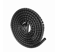 Ausla Organisateur de Câbles en Tube spiralé Flexible, Enveloppe de Fil Blanc pour une Gestion Facile des Câbles 1,5 M 28 Mm pour une Utilisation à la Maison et au Bureau (3,0 m*16 mm)