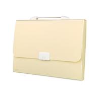 Ausla Organisateur de Dossiers Accordéon PP Dossier Extensible avec 13 Poches et étiquettes Organisateur de Documents de Lettre A4 Portable pour l'école de Bureau à Domicile (YELLOW)