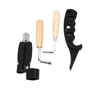 Ausla Outil de Cordes de Guitare, Coupe-enrouleur Multifonctionnel en Bois Massif avec Clés Hexagonales pour l'entretien de la Guitare Acoustique électrique