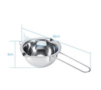 Ausla Outil de Cuisine de Cuisine au Beurre de Beurre en Acier Inoxydable avec Poignée Froide à Double Coulée pour Fondre Le Fromage au au Caramel
