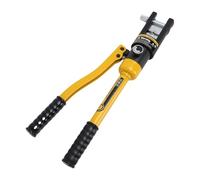 Ausla Outil de Sertissage Hydraulique de 16 T avec 11 Paires de Matrices, Construction en Acier 45 pour Cosses de Câbles de Batterie et D’alimentation de 16 AWG à 300 MCM