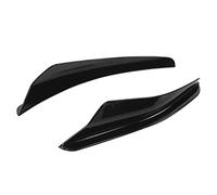 Ausla Pare-chocs Avant Canard ABS Noir Brillant Aileron de Pare-chocs Avant 2 Pièces Couche Transparente Protégée contre les UV Facile à Ajouter pour MK8 Standard 2021 Plus MK8 2021 Plus Style de