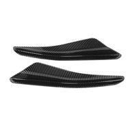 Ausla Pare-chocs Avant Canard ABS Noir Brillant Aileron de Pare-chocs Avant 2 Pièces Couche Transparente Protégée contre les UV Facile à Ajouter pour MK8 Standard 2021 Plus MK8 2021 Plus Style de