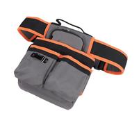 Ausla Petite Pochette à Outils avec Clamp/Holder de Ceinture, Tissu Oxford Robuste, Porte-Outils Multi-Poches pour électriciens et Charpentiers YB-020