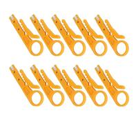 Ausla Pince à Dénuder, Mini Outil de Dénudage de Câble Ergonomique avec Acier Inoxydable, Ensemble de 10 Pièces pour électriciens, Parfait pour les Lignes de Données CAT5 CAT6
