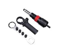 Ausla Pince à Riveter Adaptateur, 5 Têtes 2,4mm à 6,4mm | Ensemble Perceuse et Riveteuse électrique, Arbre Hexagonal en Acier trempé, Corps en Aluminium, pour Réparation Métallique