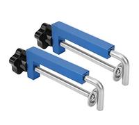 Ausla Pince de Clôture, Pince de Clôture en Alliage d'aluminium 120 Mm 2 Pièces Surface de Serrage Flexible pour Scie à Table Routeur Scie à Ruban à Tronçonner Bricolage Charpentier