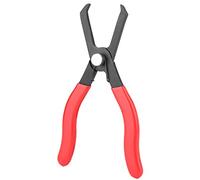 Ausla Pince de Retrait de Goupille Poussoir, Outil de Retrait de Clip coudé en Acier, Finition Rouge Noir, pour le d'ancrage de Retenue de Fixation de Garniture de Panneau de Carrosserie de Voiture,