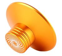 Ausla Pince d'enregistrement, Stabilisateur de Platine Vinyle en Aluminium avec Microfibre pour la Réduction des Vibrations, Améliore la qualité Sonore pour Les Audiophiles (Gold)