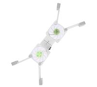 Ausla Plaid de Refroidissement pour Ordinateur Portable Pliable, Double | Refroidisseur pour ordinateur portable alimenté par USB 5V, vitesse réglable de 500 à 2500 tr/min, base antidérapante en