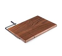 Ausla Planche à Râpe à Fromage -beurre en Acier Inoxydable avec Bois de Sapelli 25 X 17,5 X 1,8 Cm, Base Antidérapante, Poignée Facile à Prendre en Main pour Fromage, Foie Gras, Pâte à Pain, (GREEN)