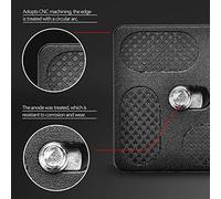 Ausla Plaque à Dégagement Rapide avec Support à Vis de 1/4 Pouces, en Aluminium, pour Trépied Arca Benro, Tête Sphérique, Appareil Photo SLR, pour la Photographie (PU40)