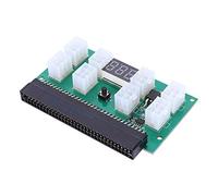 Ausla Plaque d'adaptateur d'alimentation de Serveur PCB avec Câble à Noyau de Cuivre, Plaque 'Adaptation 750 W avec Affichage LED, Condensateurs à Faible Résistance, Prend en Charge 12 Câbles PCI E