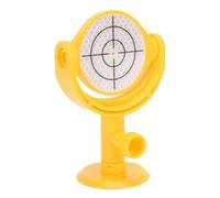 Ausla Plaque Réfléchissante pour Mini-prisme de Topographie, Réflecteur de 60 Mm/2,36 Pouces avec Support de Base Inclinable, Réticule imprimé pour Station Totale