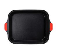 Ausla Plat à Rôtir, Antiadhésif 42,5x30,8x6cm | Plateau à Biscuits en Aluminium, Gain de Place, pour Four, Poisson, Barbecue, Gâteaux et Biscuits, Poêle à Usage Domestique