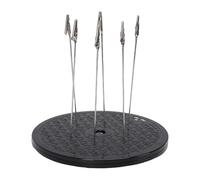 Ausla Plateau Tournant de Pulvérisation de Peinture, Support de Peinture de Modèle Rotatif à 360° de 7,5 Pouces avec 6 Tiges à Pinces Métalliques pour Le Modélisme Hobby