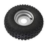 Ausla Pneus de VTT 16x8-7 avec Jantes, Alliage en Aluminium All Terrain 4 Trous Tire de Roue avec Jantes Assorties pour UTV Quad Off Road Go Kart, Charrette, Mini Vélo, Tondeuse à