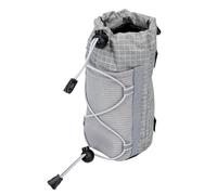 Ausla Pochette pour Bouteille d'eau, Sac à Dos en Nylon à Grille, Gris, pour Randonnée, Cyclisme, Camping, Voyage