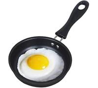 Ausla Poêle Antiadhésive, Mini Poêle à Frire Portable, 12 cm, avec Poignée Ergonomique, pour Pancakes, Blinis et Œufs