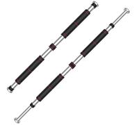 Ausla Porte Barre Horizontale en Acier Réglable avec Poignées Rembourrées pour Tractions et Chin Up à Domicile ou en Salle de Sport (60-100 cm)