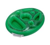 Ausla Porte-Boissons de Piscine, Plateau Flottant Gonflable en PVC 70 X 50 X 15 Cm, Base Lestée Multi-Compartiments, Valve de qualité Spatiale, pour Piscine, Plage, Fête, Bain de Soleil, Adultes,