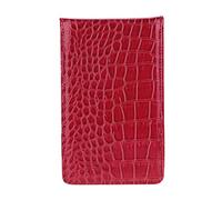 Ausla Porte-Carte de Gardien de Compteur de Score de en PU, Cuir PU Durable avec Crayon en Bois et Cartes de Score pour Les Amateurs de (Rouge)