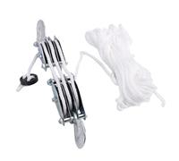 Ausla Poulie de Palan à Corde, Système de Levage Polyvalent en Acier allié, Résistance à la Rupture de 2 200 Lb pour les Tâches de Levage Lourdes dans les Garages et les Projets Extérieurs