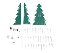 Ausla Projet de Soudure d'arbre de Noël, Matériau ABS, 33 Perles LED RVB, Kit électronique éducatif pour les 15 Ans et Plus