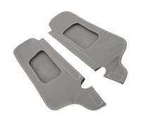 Ausla Protection de Pare-Soleil Couvre Pare-Soleil Remplacement pour 1994-2004 Cuir PU avec Attaches Auto-agrippantes Emplacements de Miroir Pré-découpés (Grey)