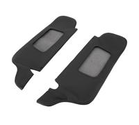 Ausla Protection de Pare-Soleil Couvre Pare-Soleil Remplacement pour 1994-2004 Cuir PU avec Attaches Auto-agrippantes Emplacements de Miroir Pré-découpés (Black)